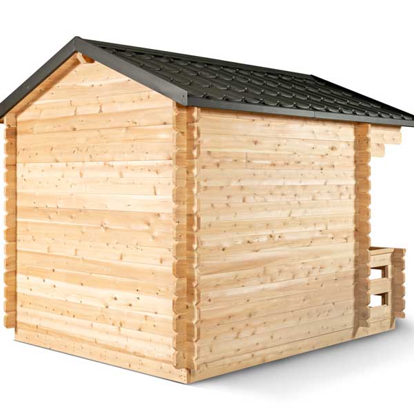 Canadian Timber Georgian Cabin Sauna - with porch