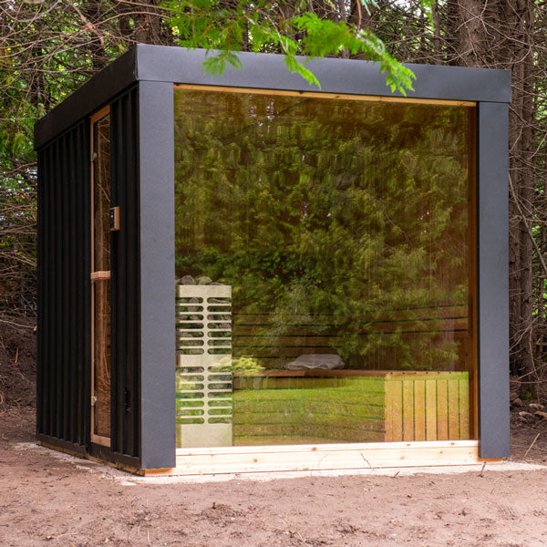 Pure Cube Neptune Sauna - Knotty Red Cedar