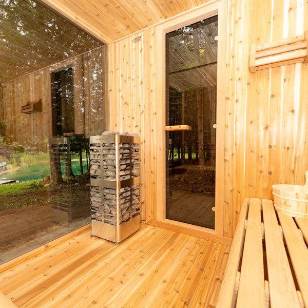 Pure Cube Neptune Sauna - Knotty Red Cedar