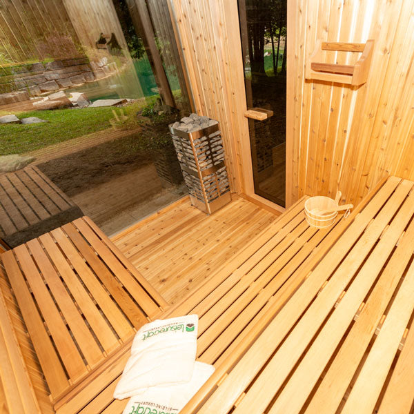 Pure Cube Neptune Sauna - Knotty Red Cedar