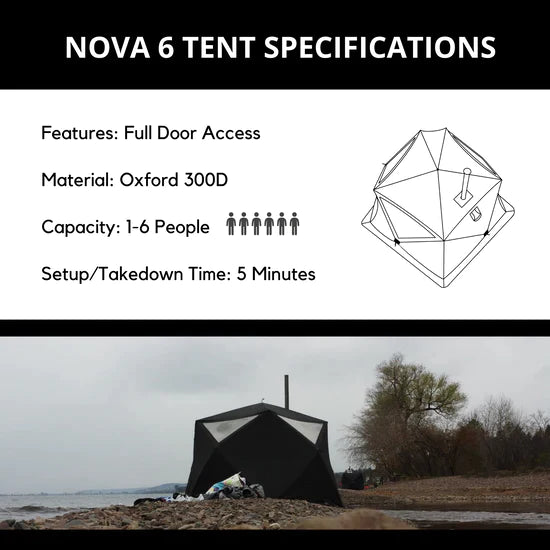 Nova 6 Sauna Tent - Premium Package