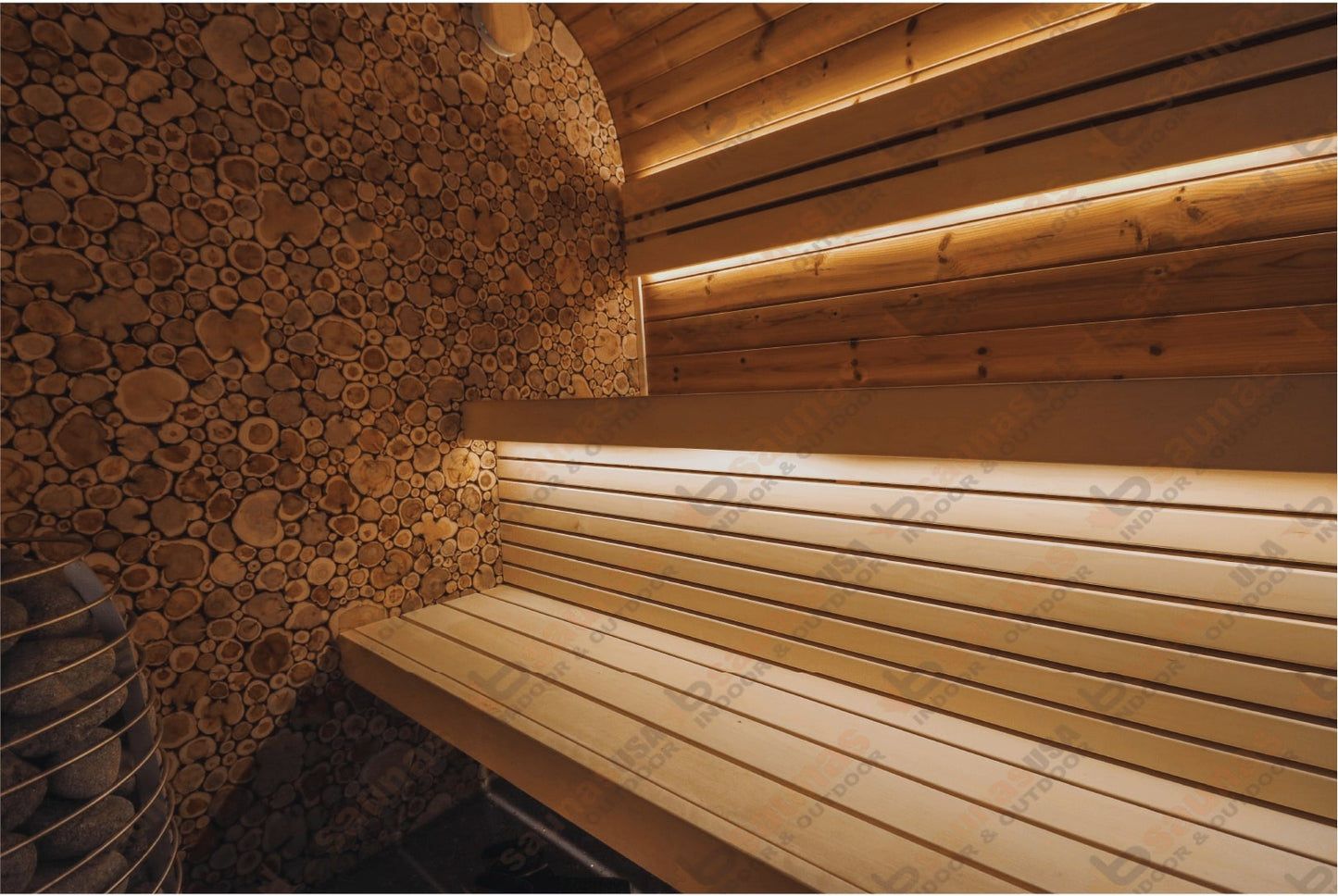 Round Cube SINGLE Outdoor Sauna Kit