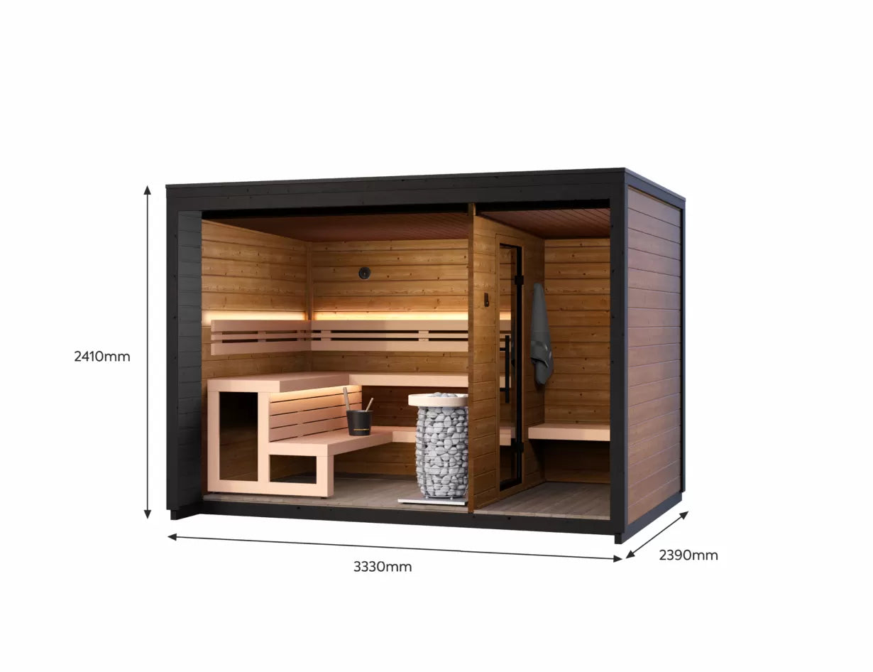 Patio M Outdoor Prefab Sauna Cabin Kit