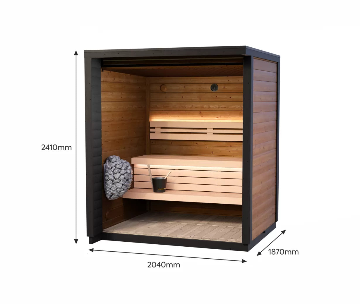 Patio XXS Outdoor Prefab Sauna Cabin Kit