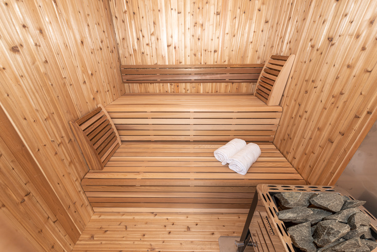 Pure Cube Hudson Sauna - Knotty Red Cedar