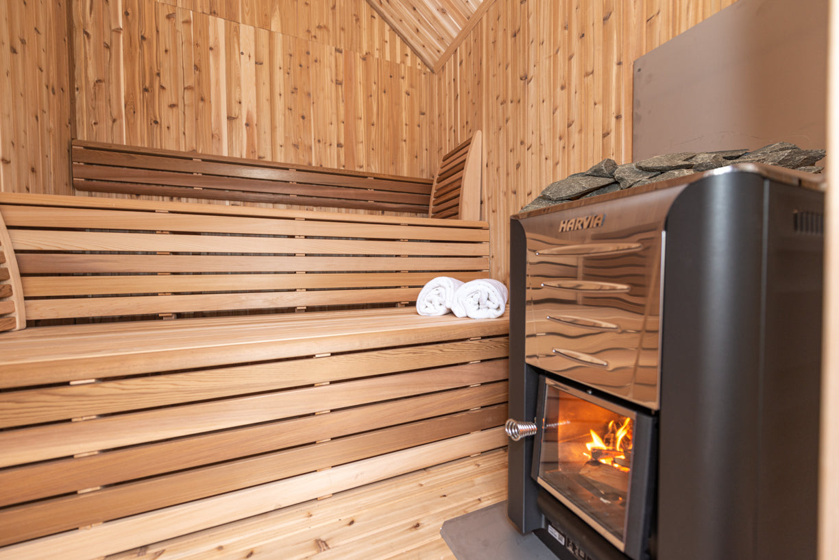 Pure Cube Hudson Sauna - Knotty Red Cedar