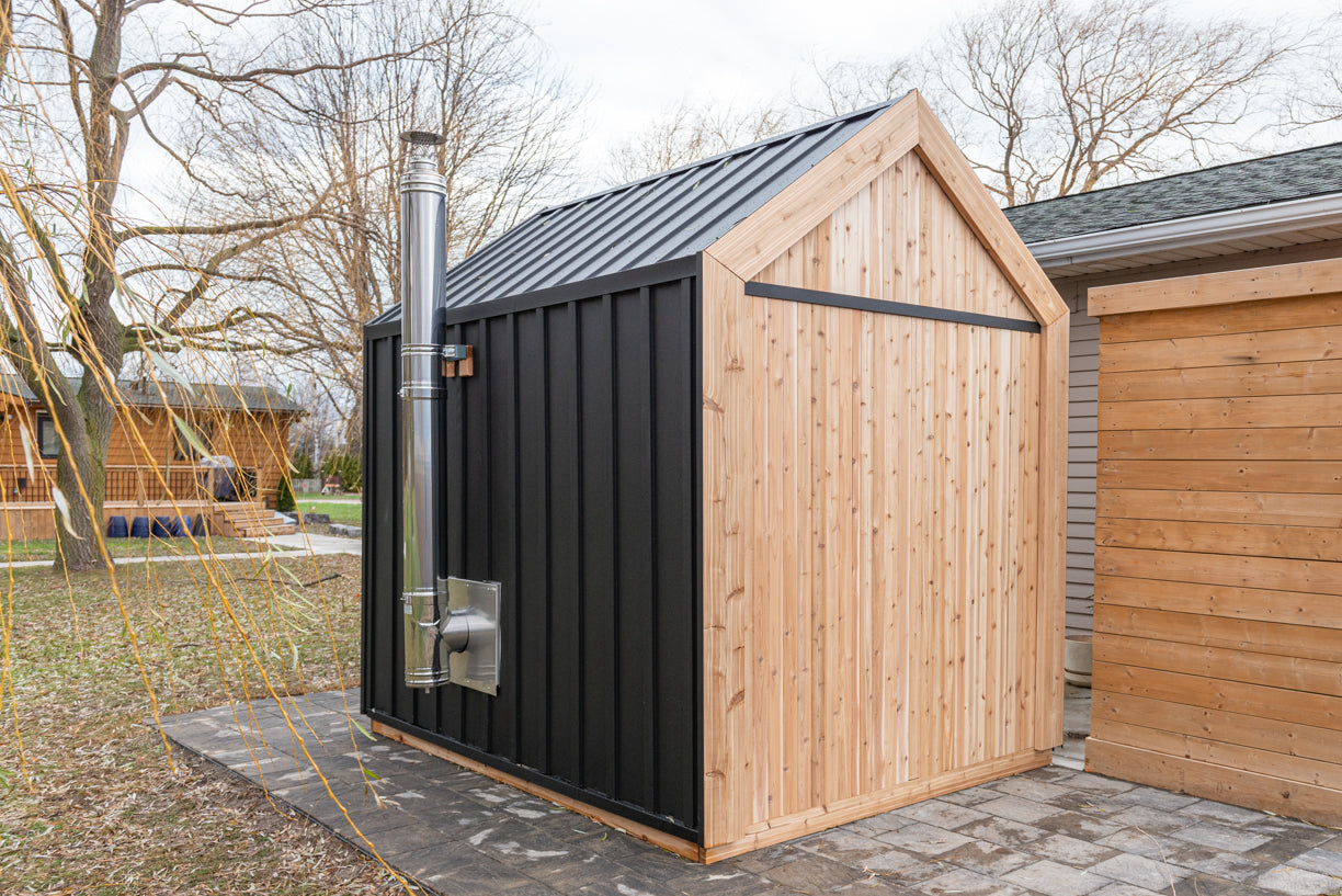 Pure Cube Hudson Sauna - Knotty Red Cedar