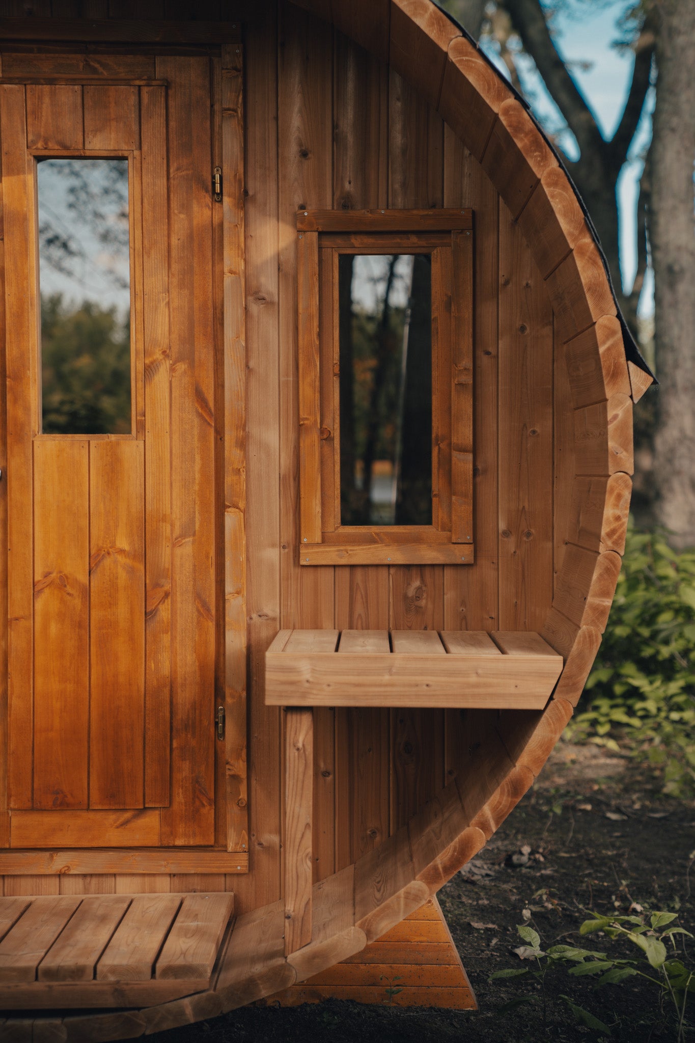 Scandinavian Rustik Outdoor Barrel Sauna