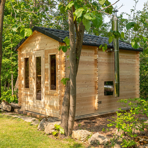 Canadian Timber Georgian Cabin Sauna / with change room