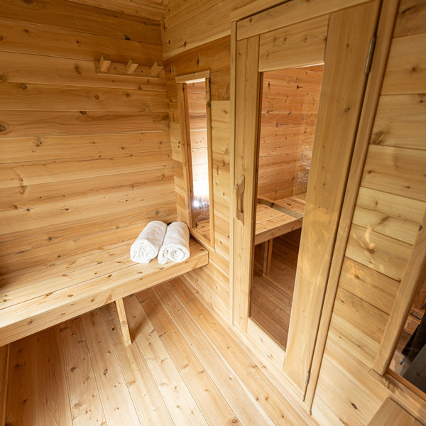 Canadian Timber Georgian Cabin Sauna / with change room