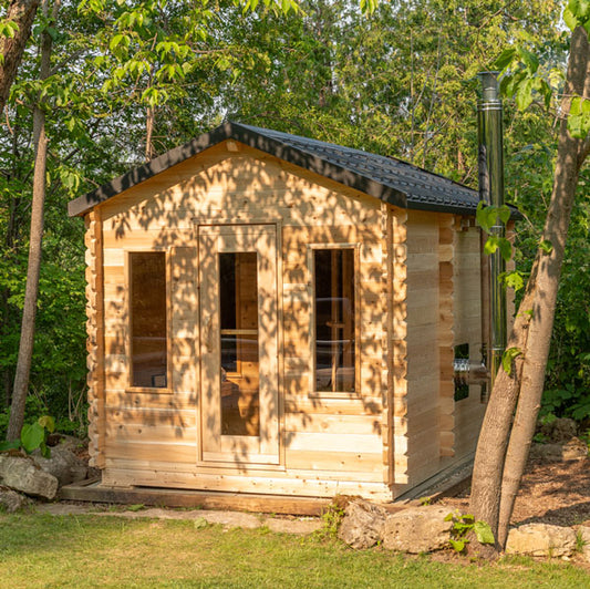 Canadian Timber Georgian Cabin Sauna / with change room
