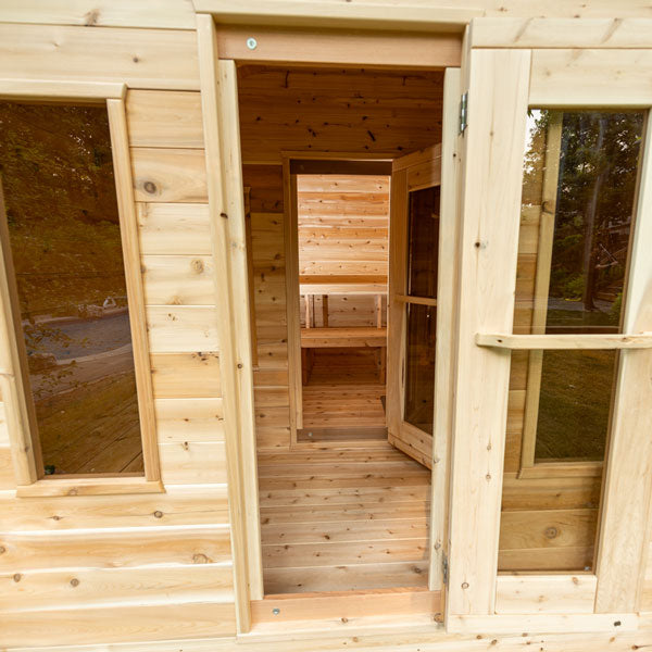 Canadian Timber Georgian Cabin Sauna / with change room