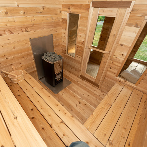 Canadian Timber Georgian Cabin Sauna / with change room