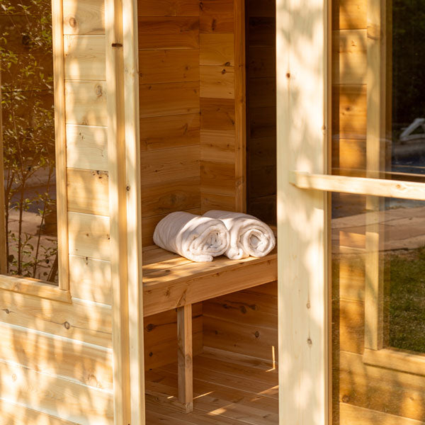 Canadian Timber Georgian Cabin Sauna / with change room