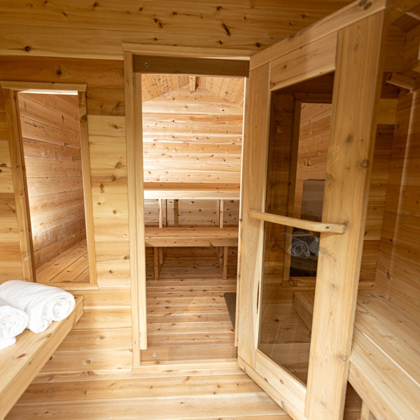 Canadian Timber Georgian Cabin Sauna / with change room