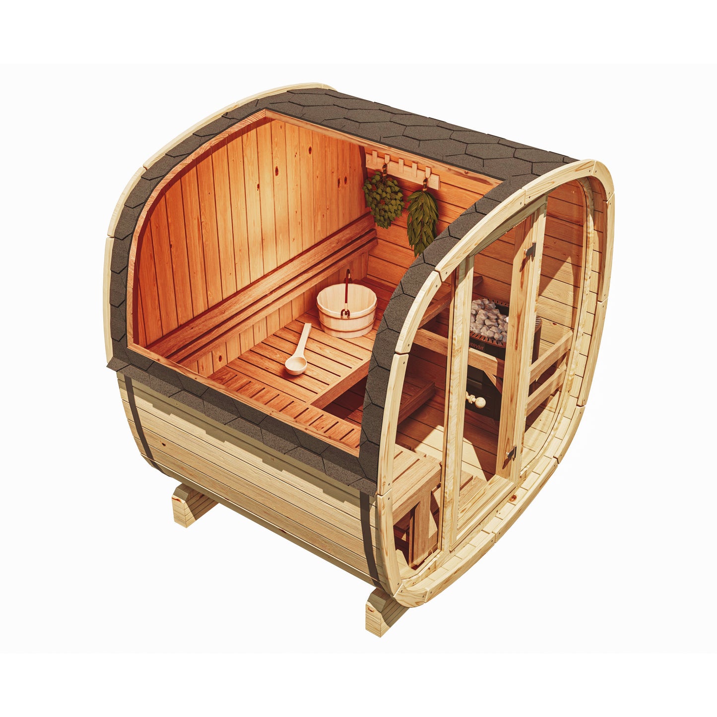 Scandinavian Equinox Mini Outdoor Cube Sauna