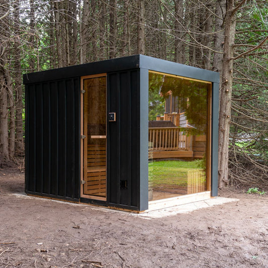 Pure Cube Neptune Sauna - Knotty Red Cedar