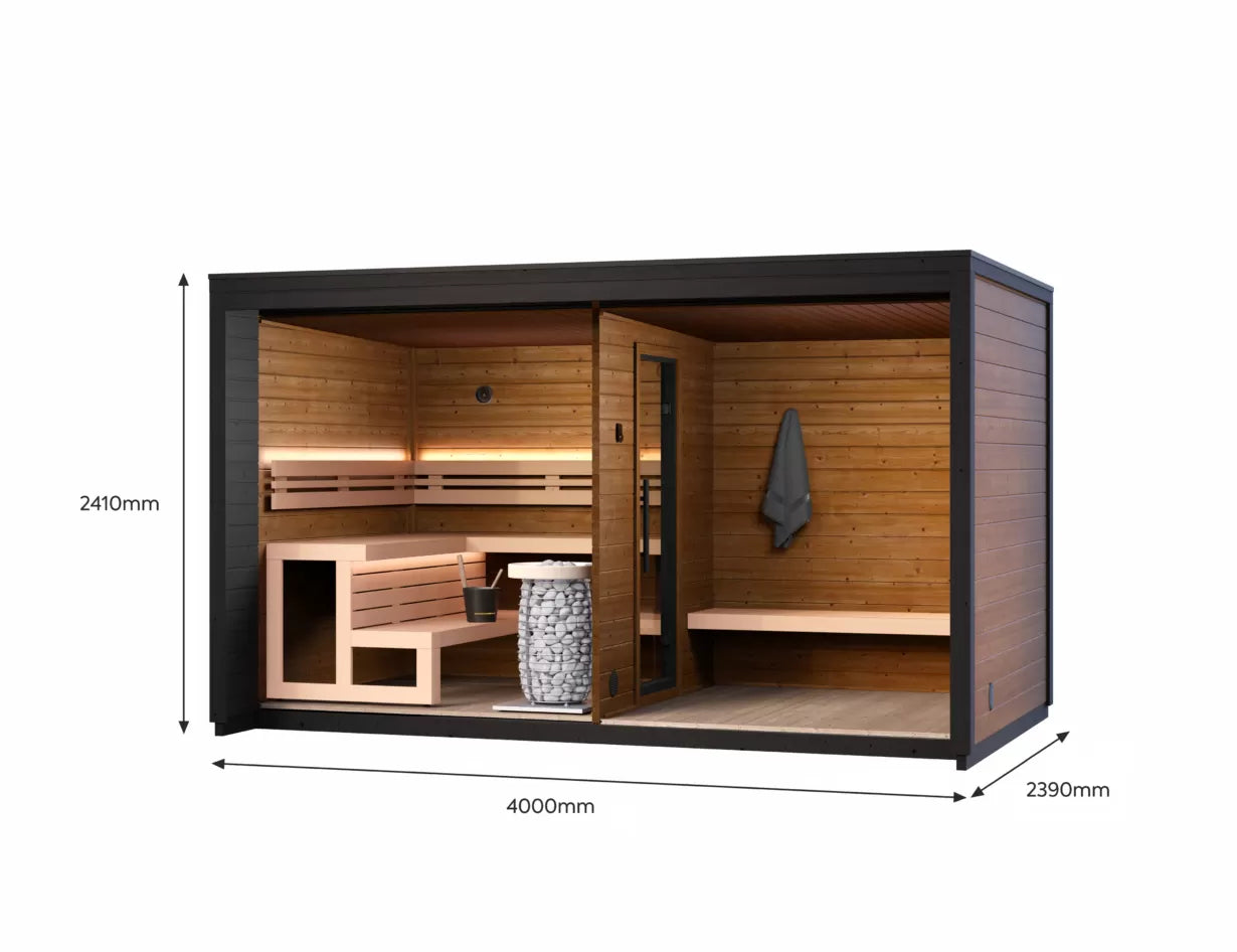 Patio L Outdoor Sauna Cabin Kit