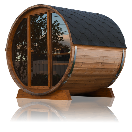Scandinavian Solstice Outdoor Barrel Sauna